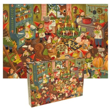 Penny Puzzle - Christmas Kitchen - 1000 Stukjes 3