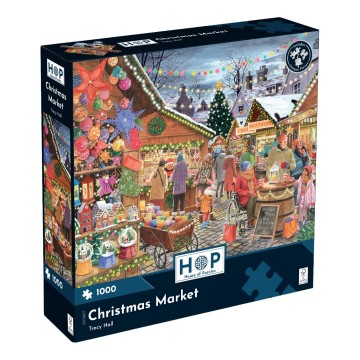 The House of Puzzles - Christmas Market - 1000 Stukjes 2