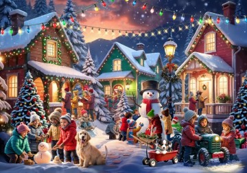 Bluebird Puzzle - Christmas Neighborhood - 1000 Stukjes