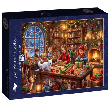 Bluebird Puzzle - Les Préparatifs de Noël - 1000 Stukjes 2