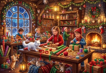 Bluebird Puzzle - Les Préparatifs de Noël - 1000 Stukjes