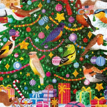 EeBoo - Christmas Songbirds - 1000 Stukjes 4