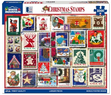 White Mountain - Christmas Stamps - 1000 Stukjes 2