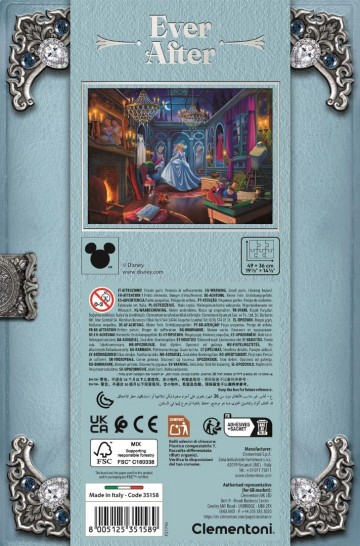 Clementoni - Ever After - Cinderella - 500 Stukjes 3