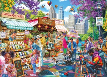 RoseArt Kodak Premium - City Street Fair - 1000 Stukjes