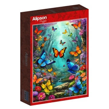 Alipson Puzzle - Nuées de Papillons - 500 Stukjes 2