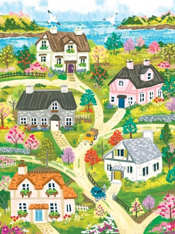 RoseArt - Coastal Cottage Town - 300 XL Stukjes