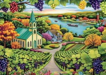 Delfy Puzzle - Coastal Vineyard - 1000 Stukjes