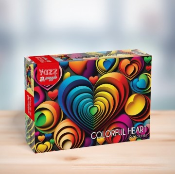 Yazz - Colorful Heart - 1000 Stukjes 2