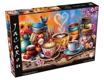 JaCaRou Puzzle - Cookies Coffee Bliss - 1000 Stukjes 2