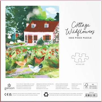 Galison - Cottage Wildflowers - 1000 Stukjes 3
