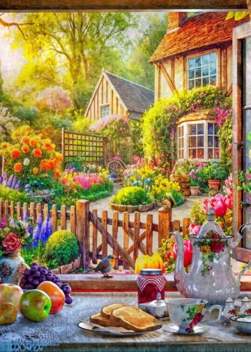 Bluebird Puzzle - Country Breakfast - 500 Stukjes