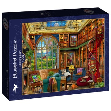 Bluebird Puzzle - Country Library - 1000 Stukjes 2