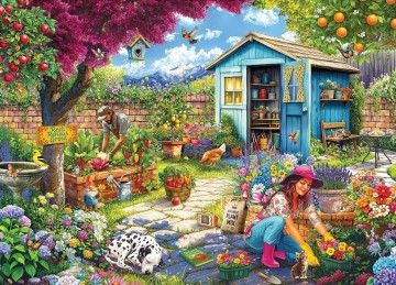 RoseArt - Couple in the Garden - 1000 Stukjes