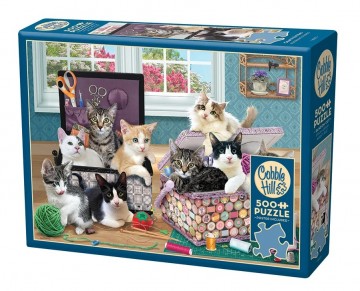 Cobble Hill - Crafty Kittens - 500 XL Stukjes 2