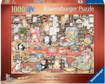 Ravensburger - Crazy Cats .... Bingley's Bookclub - 1000 Stukjes 2