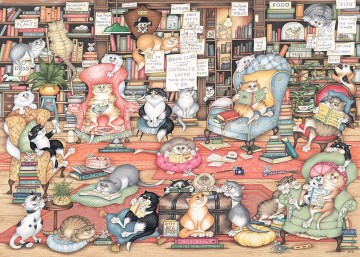 Ravensburger - Crazy Cats .... Bingley's Bookclub - 1000 Stukjes