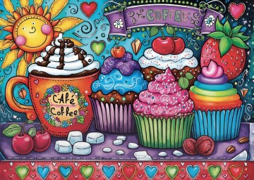 JaCaRou Puzzle - Cupcakes & Coffee - 1000 Stukjes