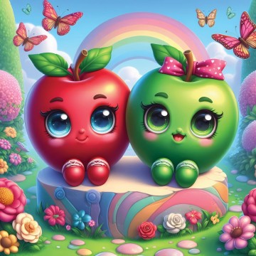 Yazz - Cute Apples - 1023 Stukjes