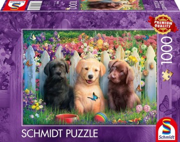 Schmidt - Cute Puppies Scene - 1000 Stukjes 2