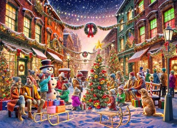 Vermont Christmas Company - Downtown Christmas - 1000 Stukjes