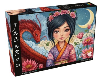 JaCaRou Puzzle - Dragon Moon Beauty - 1000 Stukjes 2