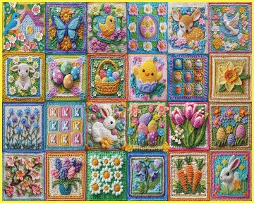 White Mountain - Easter Crochet - 1000 Stukjes