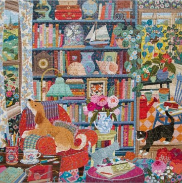Eeboo - English Cottage Library - 1000 Stukjes 3
