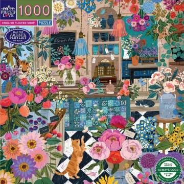 Eeboo - English Flower Shop - 1000 Stukjes