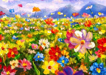 Enjoy Puzzle - Colorful Flower Meadow - 1000 Stukjes