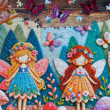 Delfy Puzzle - Fables in Felt - 1000 Stukjes 3