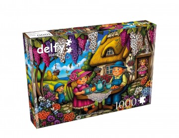 Delfy Puzzle - Family Garden Joy - 1000 Stukjes 2