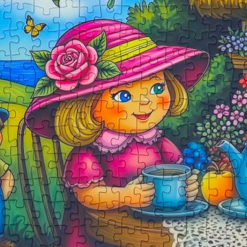 Delfy Puzzle - Family Garden Joy - 1000 Stukjes 3