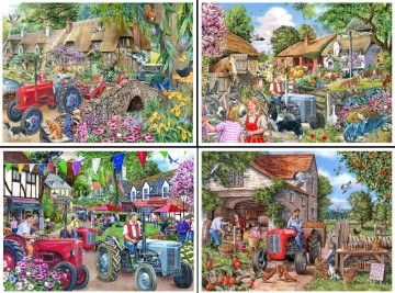 The House of Puzzles - Farmer's Friends - 4 x 250 XL stukjes