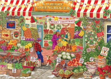 Falcon de Luxe - Festive Greengrocers - 1000 Stukjes