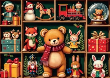 Delfy Puzzle - Festive Toy Display - 1000 Stukjes