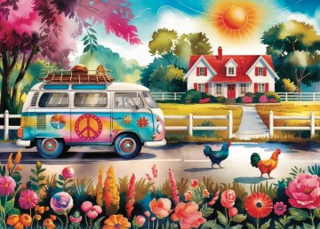 JaCaRou Puzzle - Fields of Freedom - 1000 Stukjes