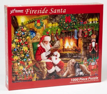 Vermont Christmas Company - Fireside Santa - 1000 Stukjes 2