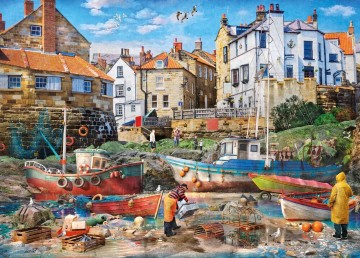 Gibsons - Fishermen at Robin Hood's Bay - 1000 Stukjes