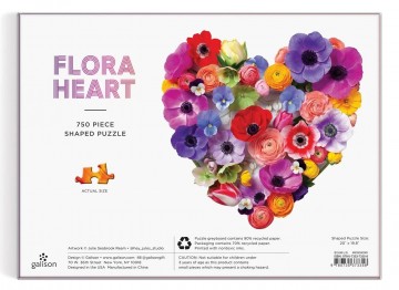 Galison - Flora Heart - 750 Stukjes 4