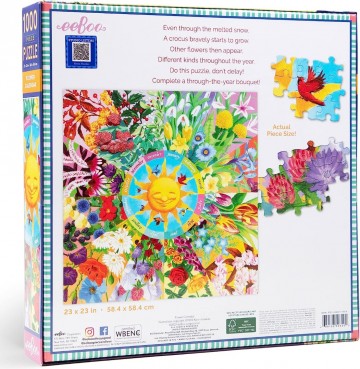 EeBoo - Flower Calendar - 1000 Stukjes 3