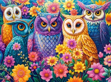 Castorland - Flower Owl Meeting - 3000 Stukjes