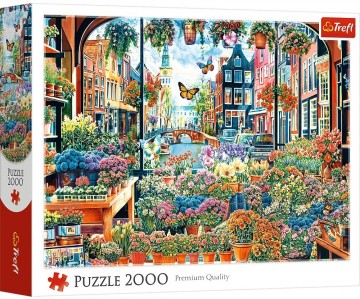 Trefl - Flower Shop in Amsterdam - 2000 Stukjes 2