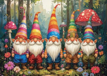 Delfy Puzzle - Forest Gnome Gathering - 1000 Stukjes