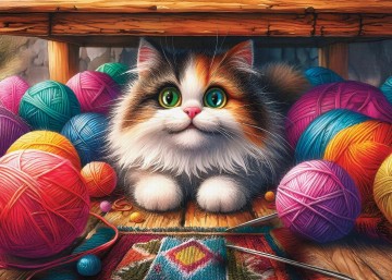 Delfy Puzzle - Fuzz Among Threads - 1000 Stukjes