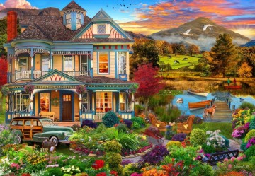 Bluebird Puzzle - Garden Country Home - 1000 Stukjes