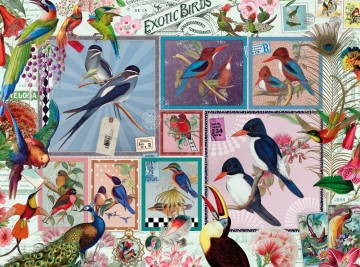 Bits and Pieces - Grand Exotic Birds Collage - 1000 Stukjes