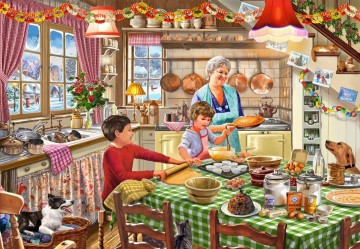 Bluebird Puzzle - Grandma Christmas Baking - 2000 Stukjes