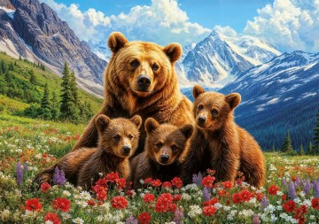 Educa - Grizzly Bears in Canada - 1000 Stukjes