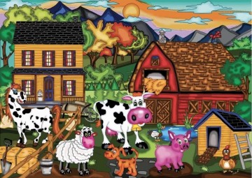 JaCaRou Puzzles - Happy Farm - 1000 Stukjes